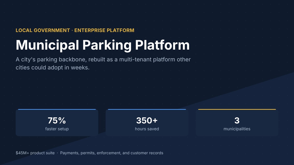 Municipal Parking Platform